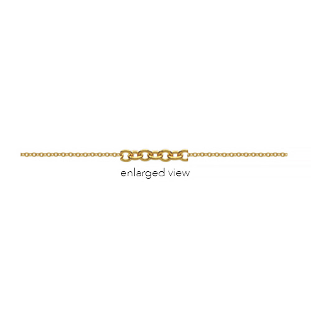 9k Yellow Gold Rolo Chain - 1.3mm - Victoria's Jewellery