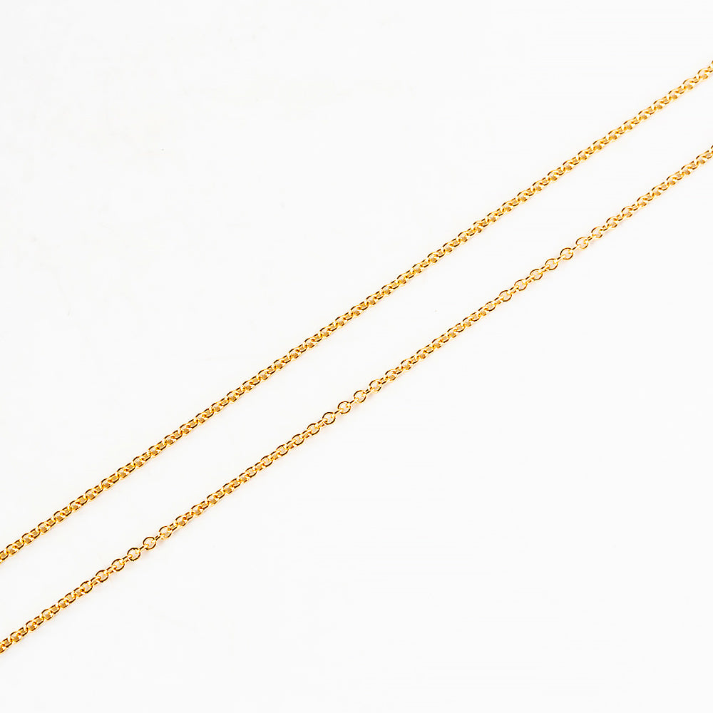 9k Yellow Gold Rolo Chain - 2mm - Victoria's Jewellery