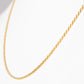Yellow Gold Rope Chain - 45cm