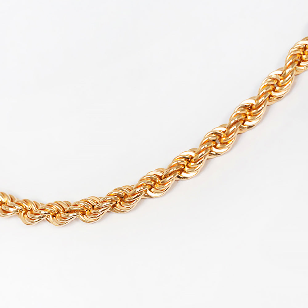 Yellow Gold Rope Chain - 4.3mm - Victoria's Jewellery