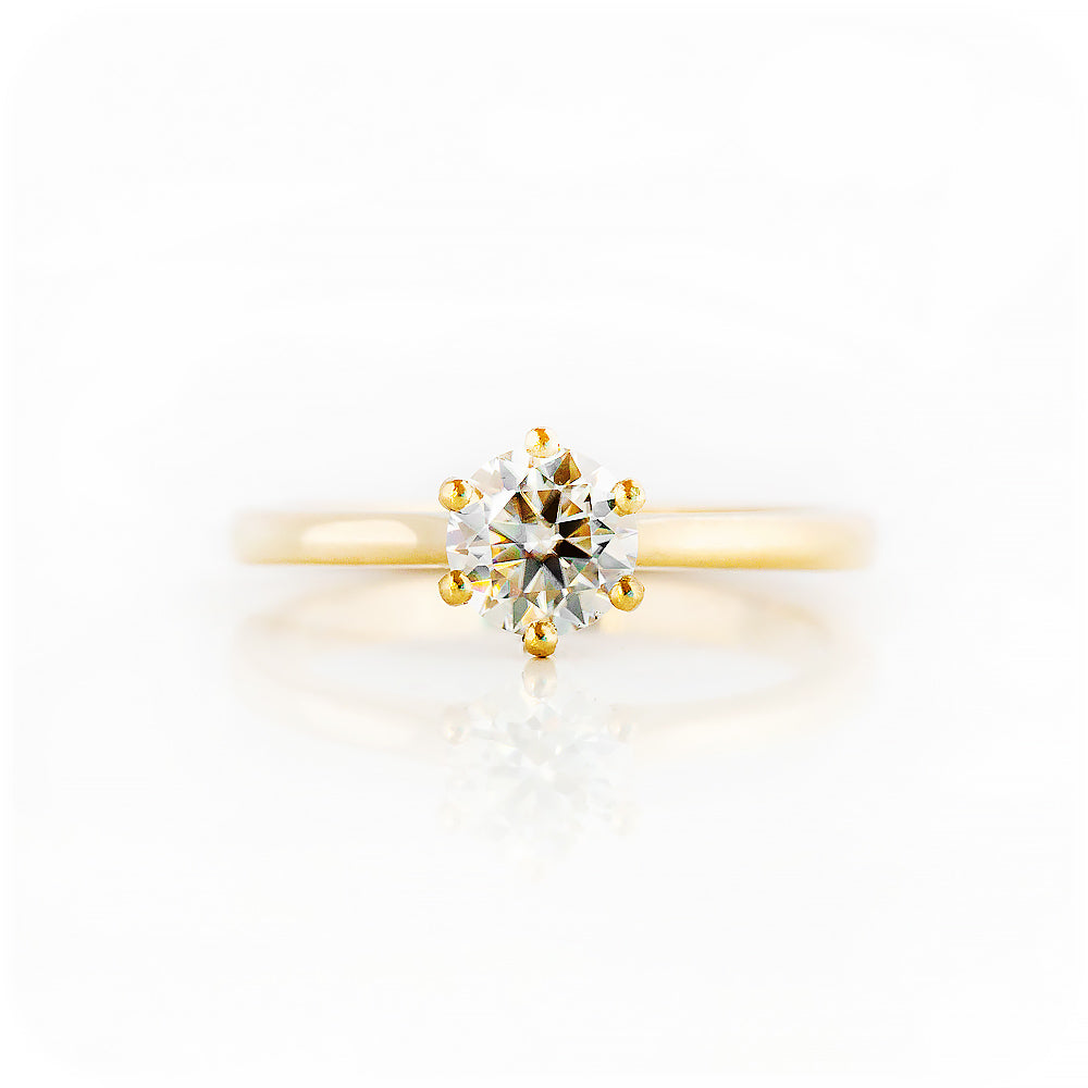 Brilliant cut Lab Grown Diamond Solitaire Engagement Ring - Victoria's Jewellery