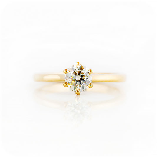 Brilliant cut Lab Grown Diamond Solitaire Engagement Ring - Victoria's Jewellery