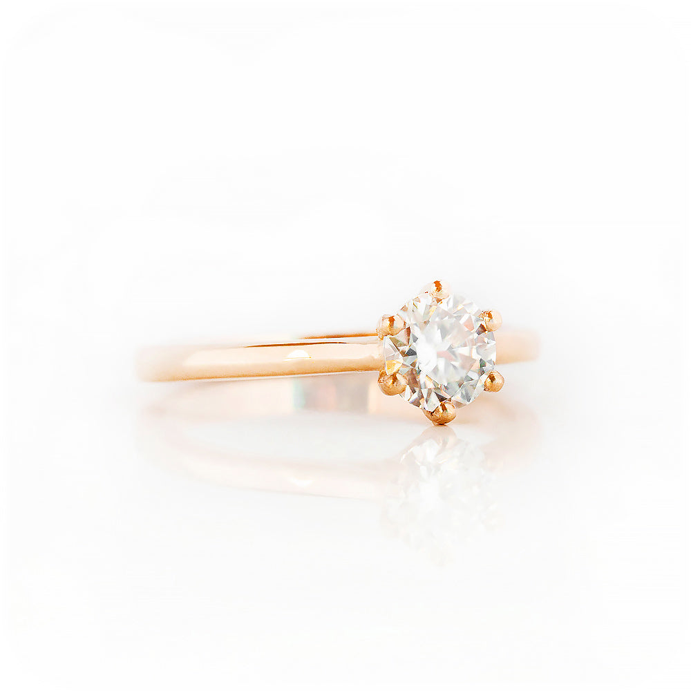 Brilliant cut Lab Grown Diamond Solitaire Engagement Ring - Victoria's Jewellery