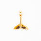 Whale Tail Pendant in Yellow Gold