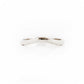 Curved wedding band in White Gold - Victoria's Jewellery