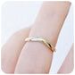 Curved wedding band in Yellow Gold - Victoria's Jewellery