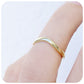 Curved wedding band in Yellow Gold - Victoria's Jewellery