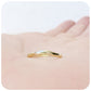 Curved wedding band in Yellow Gold - Victoria's Jewellery