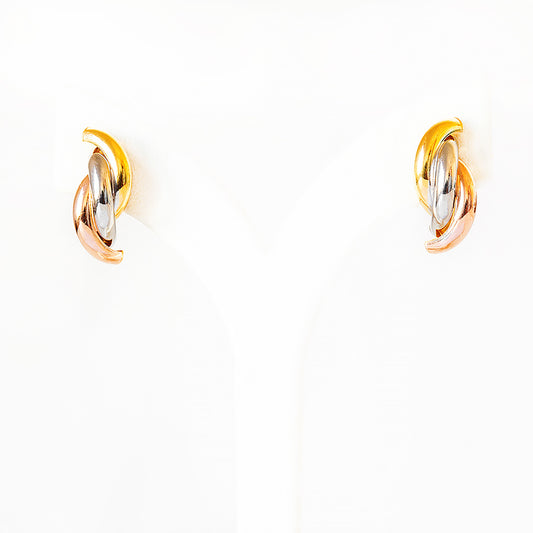 Three Colour Rainbow Stud Earring