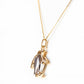 Yellow and White Gold Penguin Pendant