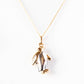 Yellow and White Gold Penguin Pendant