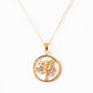 Yellow and White gold tree of life pendant