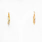 Yellow and White Gold Twisted Hoops - 25mm