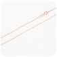 9k Rose Gold Rolo Chain - 1.3mm