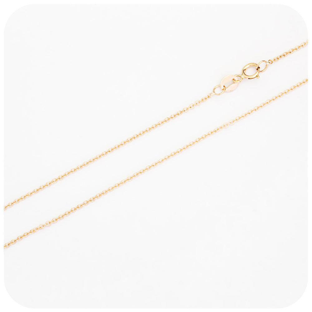 9k Yellow Gold Rolo Chain - 2mm