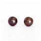 8.5 - 9mm Black Cultured Pearl Stud Earrings on 9k Yellow Gold - Victoria's Jewellery