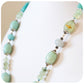 The Luxurious Prehnite, Amazonite and Jade Necklace - 66cm