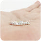 Brilliant Round Cut Moissanite Wedding Stack Ring - Victoria's Jewellery