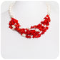 Bright Red Coral and Fresh Water Pearl Necklace - Victoria's Jewellery