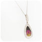 Multi Colour Cubic Zirconia Necklace in Silver