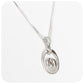 Sterling Silver Elephant Pendant with Tusk Frame Design - Victoria's Jewellery