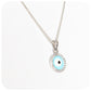 Evil Eye Enamel Pendant - 10mm - Victoria's Jewellery