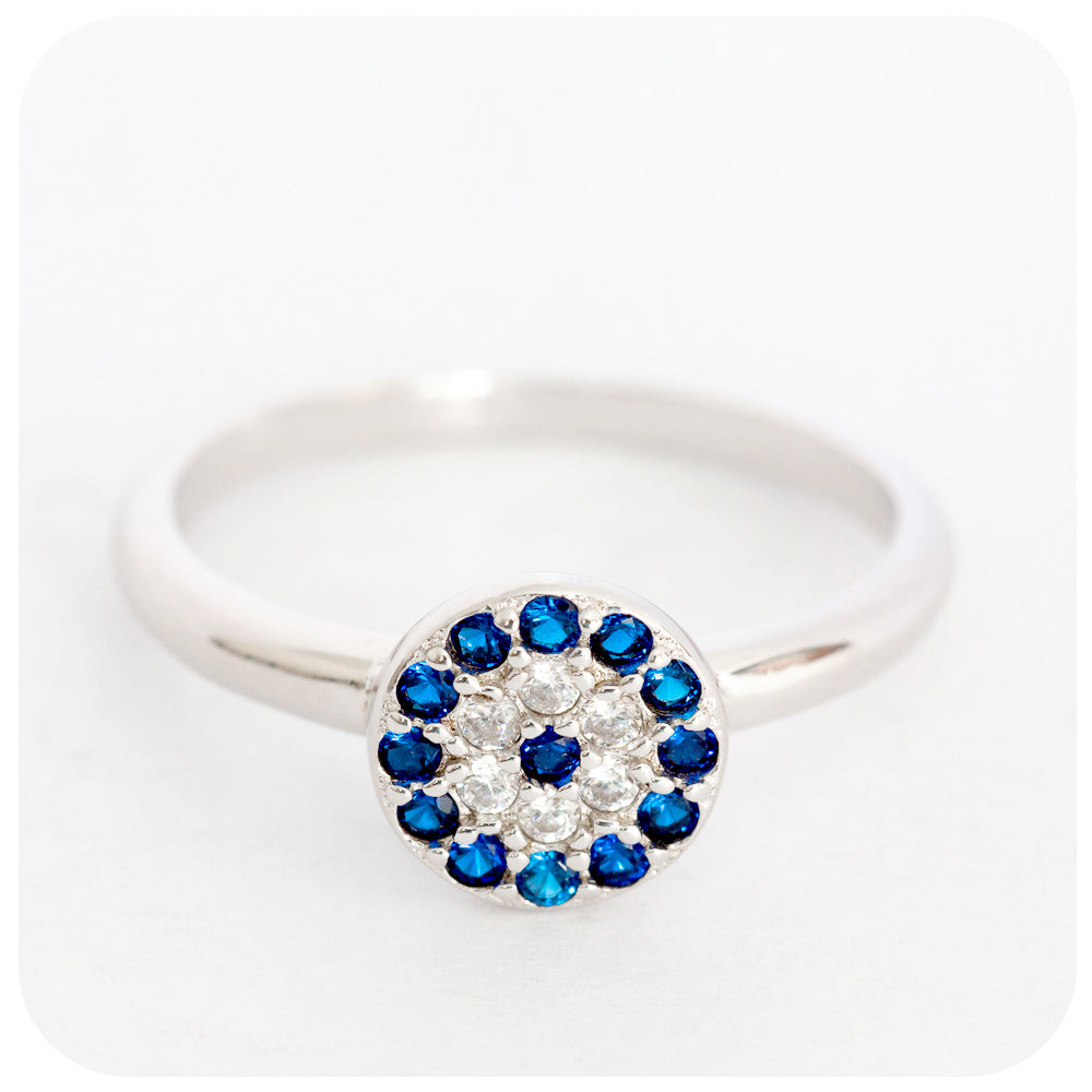 Sterling Silver mythological “Evil Eye” protection Ring - Victoria's Jewellery