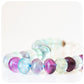 The Minty Fluorite Bead Necklace with Blue Topaz Charm
