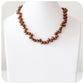Brown Potato Fresh Water Pearl Necklace - 9-10mm