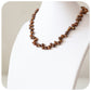 Brown Potato Fresh Water Pearl Necklace - 9-10mm