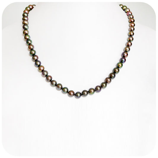 Green Peacock Fresh Water Pearl Necklace - 47cm