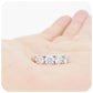 brilliant cut moissanite half eternity anniversary or wedding ring - Victoria's Jewellery