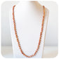 Golden Pink Biwa Pearl Necklace