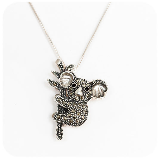 Superbly crafted Koala Bear Brooch and Pendant in Sterling Silver