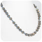 Rainbow Labradorite and Hematite Bead Necklace - 45cm