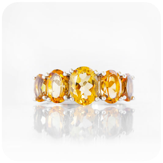 The Citrine Queen Ring