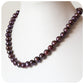 10 - 11mm Purple Peacock Fresh Water Pearl Necklace