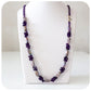 Amethyst and Lilac Biwa Pearl Necklace - 89cm