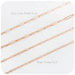 9k Rose Gold Paper Clip Chain