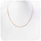 9k Rose Gold Baby Paper Clip Chain