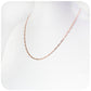 9k Rose Gold Baby Paper Clip Chain