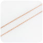 9k Rose Gold Baby Paper Clip Chain