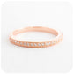 The Penelope, a Moissanite Half Eternity Ring