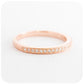 The Penelope, a Moissanite Half Eternity Ring