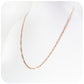 9k Rose Gold Paper Clip Chain