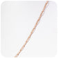 9k Rose Gold Paper Clip Chain