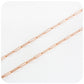 9k Rose Gold Paper Clip Chain
