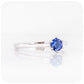 Tulip, a Six Claw Round cut Tanzanite Ring