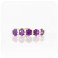 The Danelle, an Amethyst Half Eternity Trellis Ring