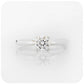 April, a Brilliant cut Moissanite Solitaire Ring
